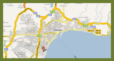 mapa de situación de la empresa ps asesores malaga